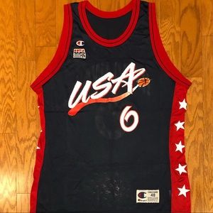 Champion 96 Olympic Penny Hardaway Jersey sz 48 XL